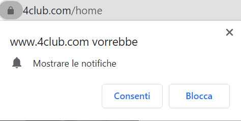 notifiche push 4 club