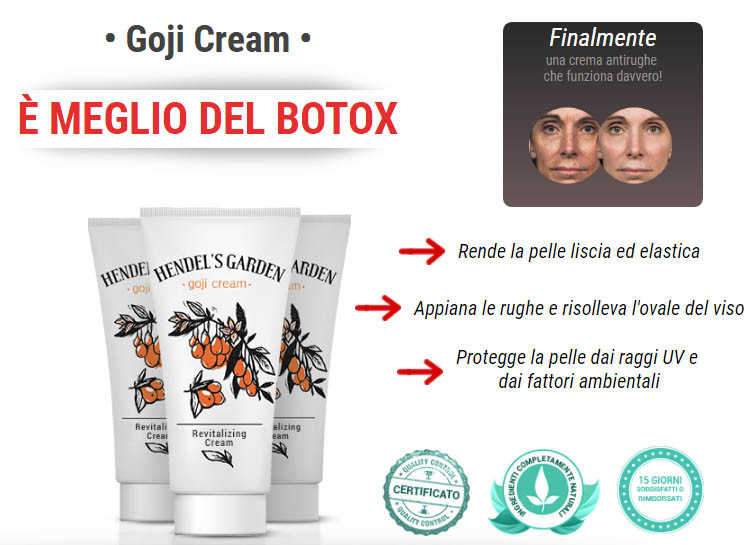 goji cream funziona davvero truffa