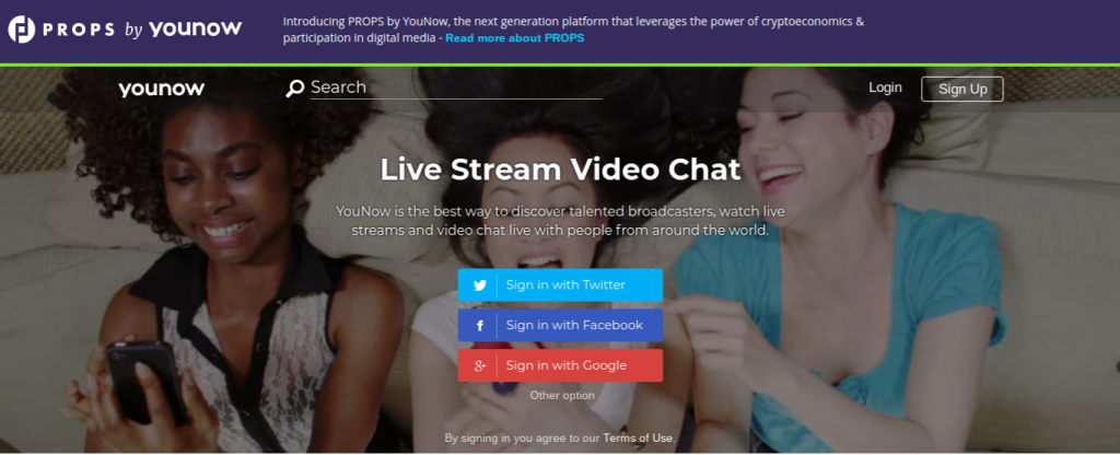 younow webcam streaming recensione funziona