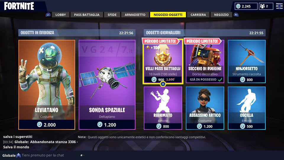 skin gratis fortnite negozio