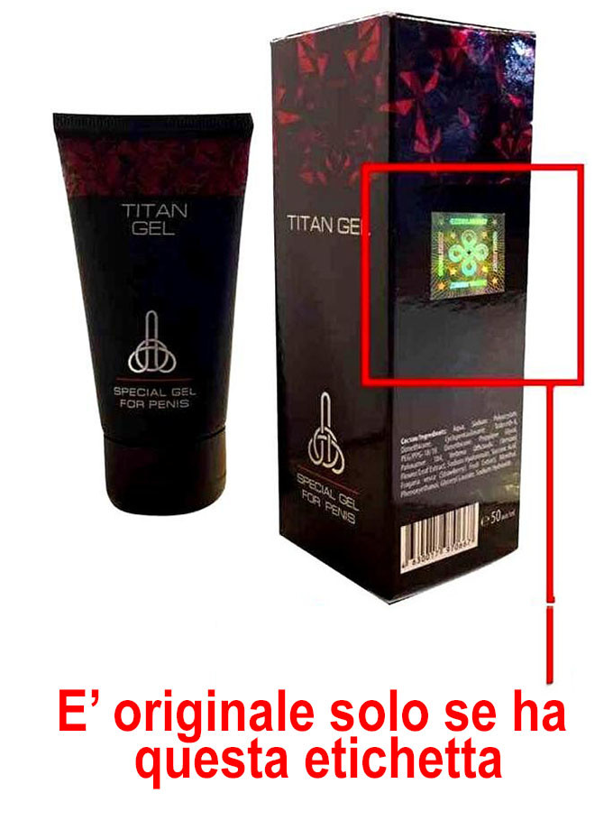 titan gel originale contraffatto falso ologramma verifica