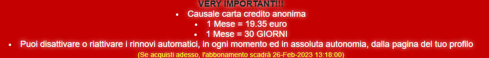 quanto costa abbonamento premium la moglie offerta