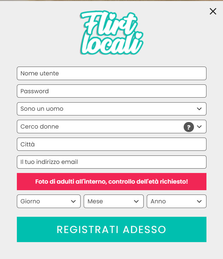 come registrarsi a flirtlocali