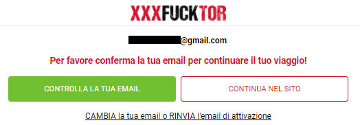 come verificare indirizzo email xxx fucktor