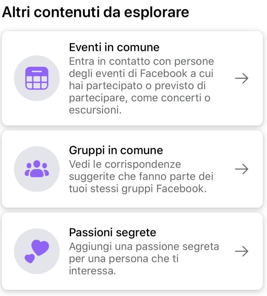 facebook dating eventi in comune gruppi interessi