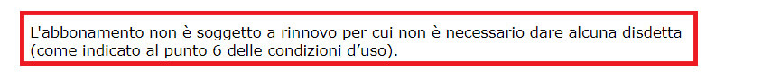 rinnovo automatico abbonamento nirvam