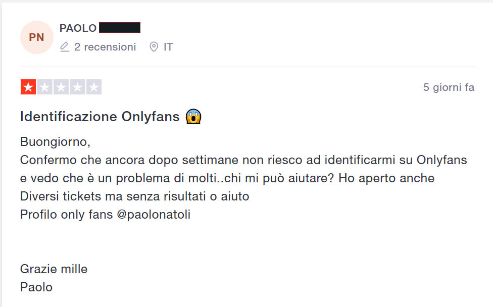 pareri e opinioni su onlyfans